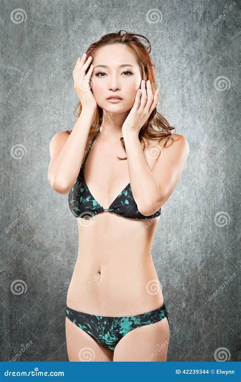 Bikini Woman Stock Photo Image Of Fresh Background