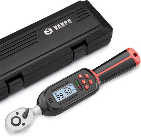 VANPO Digital Torque Wrench 3 8 Inch Drive 5 99 5 Ft Lbs 6 8 135Nm 2