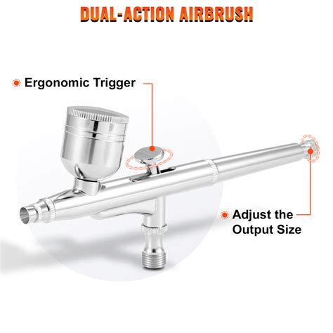 Vevor Compresseur Aerographe Professionnel Kit Aerographe Complet