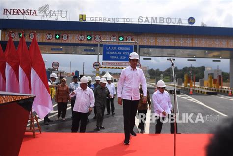 Presiden Resmikan Tol Pertama Di Kalimantan Republika Online