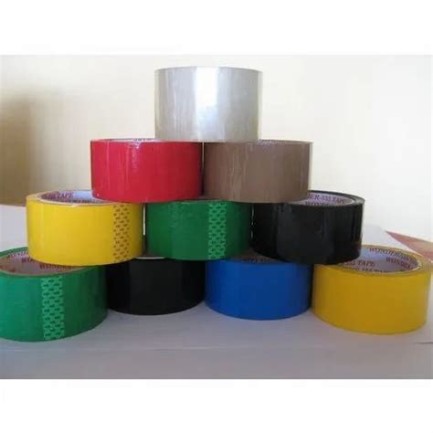 50 Meter Plain Colored BOPP Tape For Packaging Size 2 Inch At Rs 65