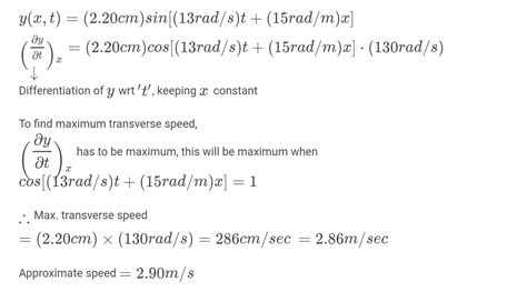 A Transverse Wave On A String Is Described By The Equation Y X T