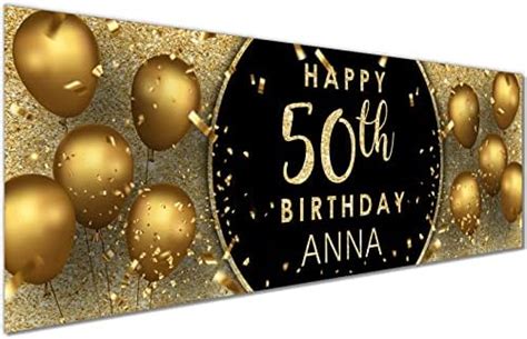 2 X 3FT Small Banner Happy Birthday Personalised Birthday Banners