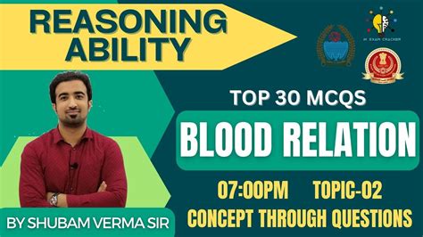 BLOOD RELATION TOP 30 MCQS REASONING ABILITY Jkssb Jkpsi Ssc