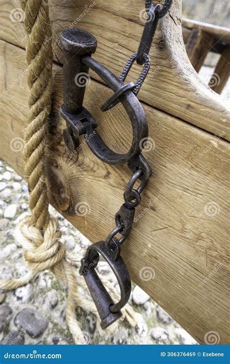 Old Medieval Shackles Stock Image Image Of Medieval 306376469