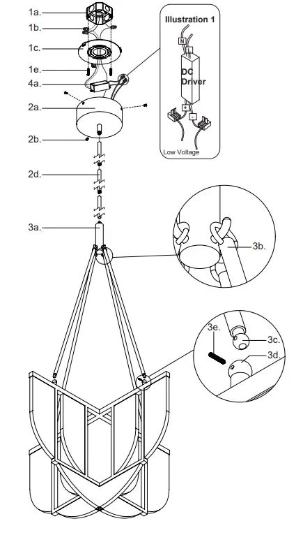 Kuzco Lighting Ch Anders Led Chandelier Instructions