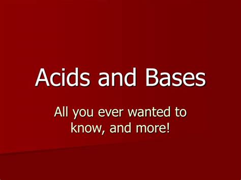 Ppt Acids And Bases Powerpoint Presentation Free Download Id6854674