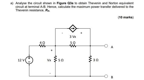 Solved A Analyse The Circuit Shown In Figure Q3a To Obtain Chegg