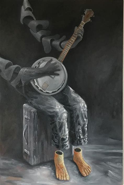 The Banjo Player Painting By Jessie San Fine Art America