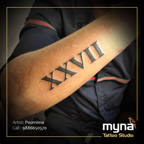 Xxvii Tattoo Myna Tattoo Studio Bangalore Poornima Rajesh Best