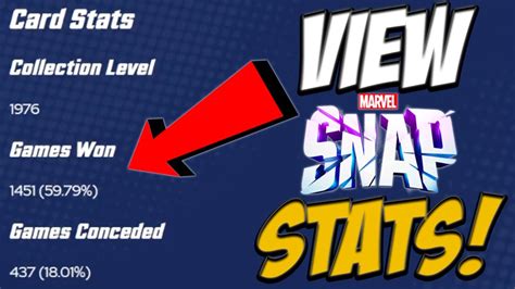 How To View Your Stats In Marvel Snap YouTube