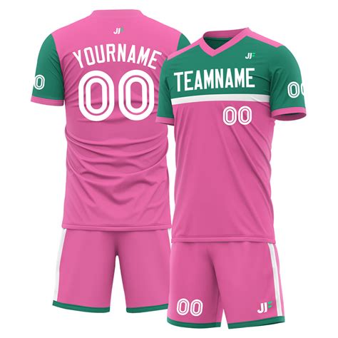 Personalized Pink Soccer Team Uniform Jerfit