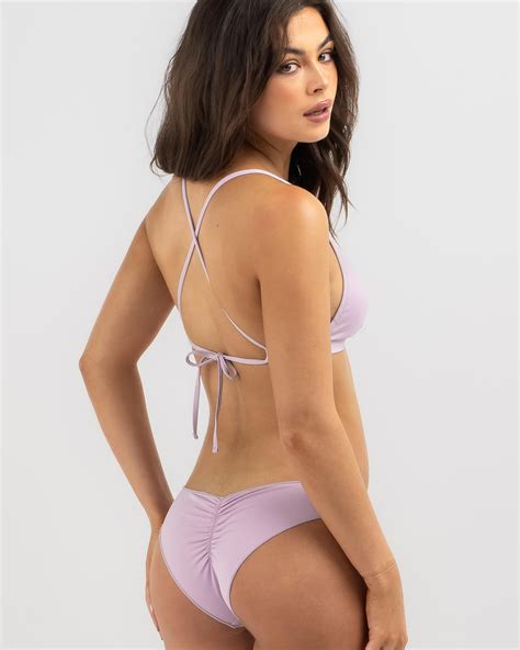 Shop Rip Curl Classic Surf Cheeky Bikini Bottom In Lilac Fast