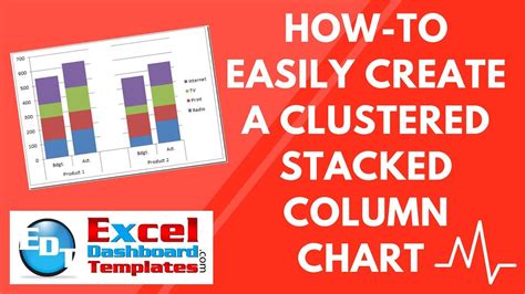 How To Easily Create A Clustered Stacked Column Chart In Excel YouTube