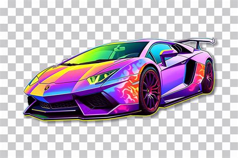 Add Vibrance with a Rainbow Lamborghini Aventador Sticker