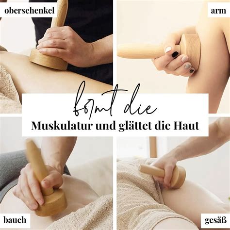 Tuuli Maderotherapie Holz Set Massageger T Schwedische Tasse Cellulite