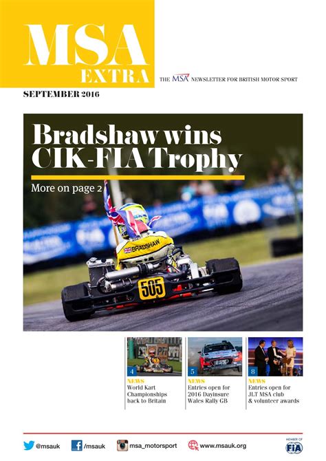 Msa Extra September 2016 By Motorsport Uk Issuu