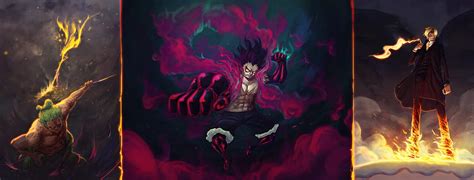 One Piece Monster Trio Wallpaper K Images Pictures Myweb