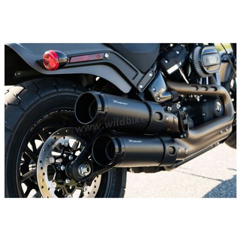 Exhaust Mufflers Rinehart Eu Approved Black Harley Davidson