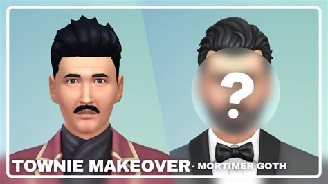 Mortimer Goth The Sims 4 Townie Makeover YouTube