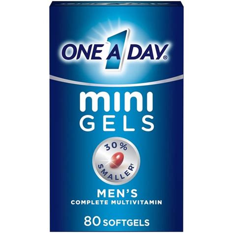 One A Day Mini Gels Mens Complete Multivitamin Multimineral