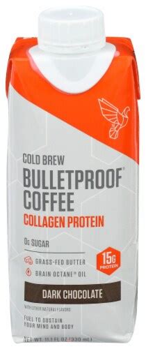 Bulletproof Dark Chocolate Collagen Protein Cold Brew Coffee Drink 11 1 Fl Oz Ralphs