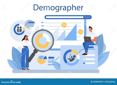 Concepto De Demógrafo Estudio Científico Del Crecimiento Demográfico