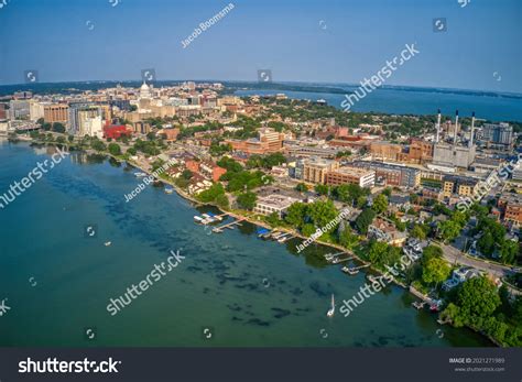 Aerial View Downtown Skyline Madison Wisconsin Stock Photo 2021271989 ...