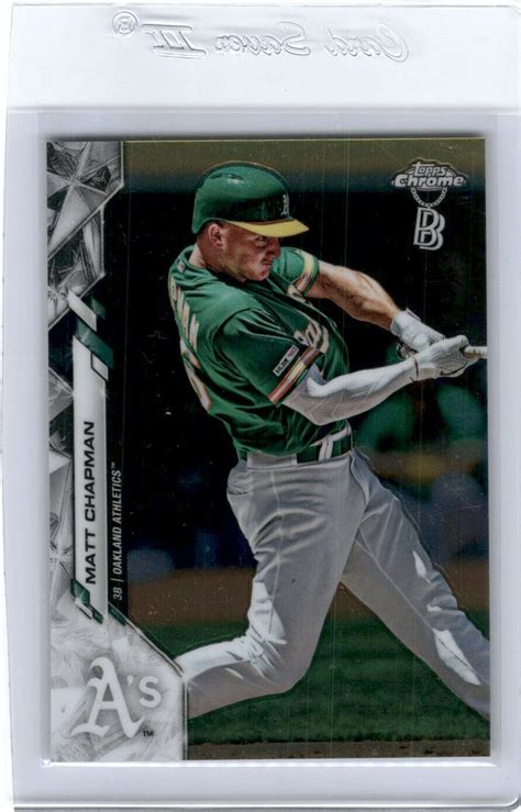 MATT CHAPMAN 2020 TOPPS CHROME BEN BALLER ATHLETICS K3 EBay