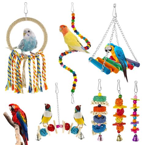 Buy 7Pcs Parrot Toys Kit Online - Pets Kings