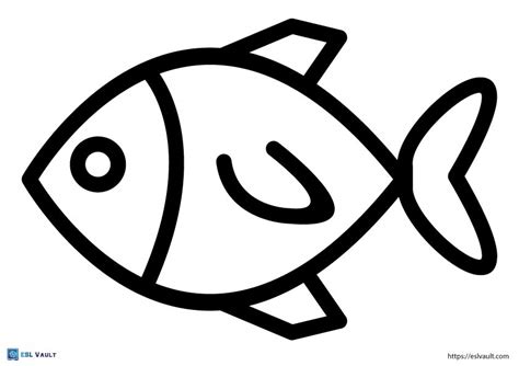 Free Printable Fish Outline Templates Pdfs Esl Vault