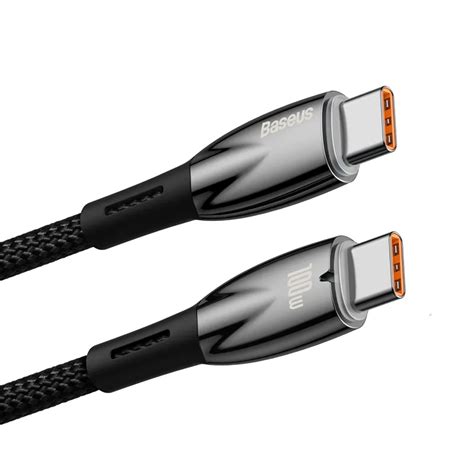 Baseus Glimmer Series 100w Type C To Type C Fast Charging Data Cable Price In Bangladesh Econaz