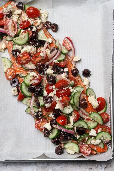 30 Minute Greek Salmon With Horiatiki Salad Well Seasoned Studio