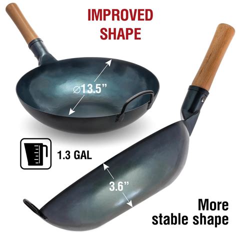 Pre Seasoned Blue Carbon Steel Wok Buy In Canada Yosukata