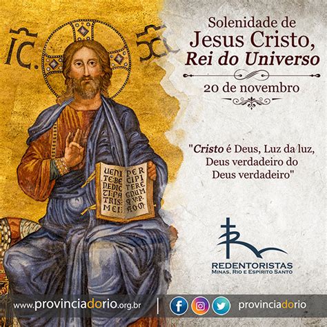 Província Do Rio Formações Solenidade De Cristo Rei Do Universo