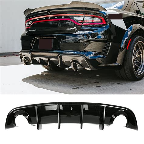 Buy RockyParts Rear Diffuser Hellcat Style Lip Bumper Diffuser