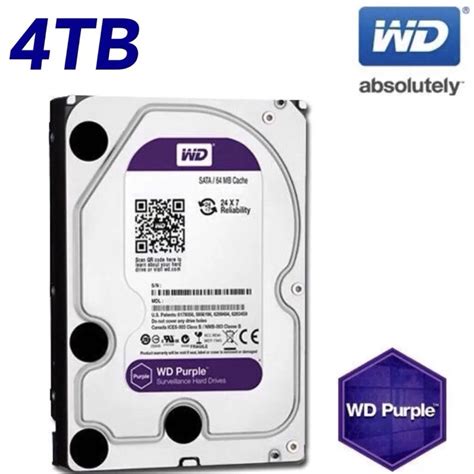 WD紫標4TB 3 5吋 監控硬碟 WD40PURZ 蝦皮購物