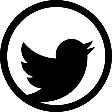 twitter logo white circle