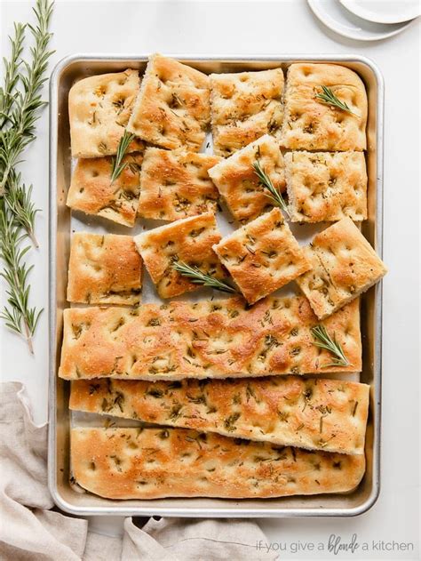 Rosemary Focaccia Bread Recipe – If You Give a Blonde a Kitchen