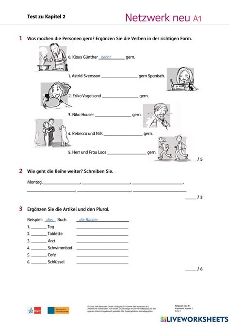 Kapitel 2 Wiederholung Worksheet Live Worksheets