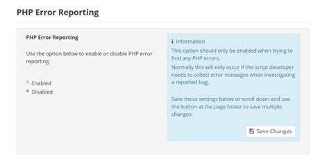 Web Site Settings Management