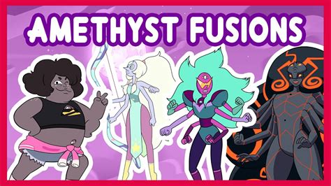 Every Amethyst Fusion Ever Steven Universe Steven Universe Future Youtube