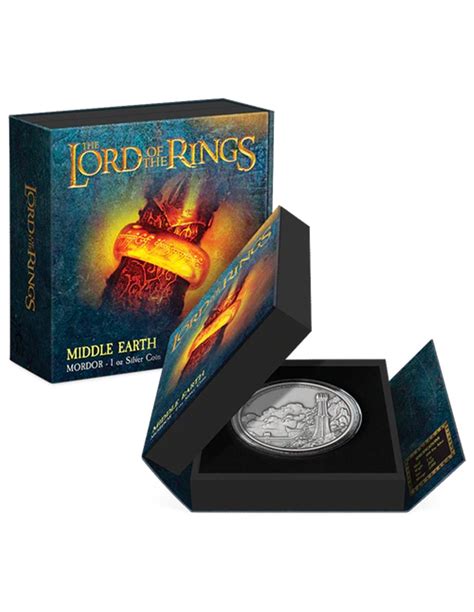 El Se Or De Los Anillos Mordor Oz Moneda Plata Niue