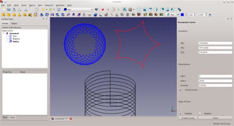 Macro D Parametric Curve Freecad Documentation