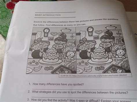 Encircle The Difference Between These Two Picture And Answer The