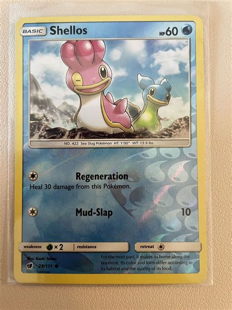 Pok Mon Tcg Shellos Crimson Invasion Reverse Holo Common Ebay