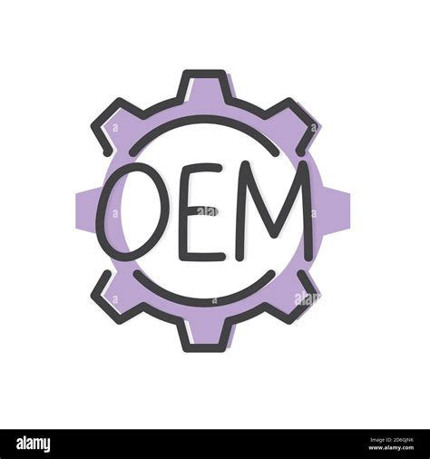 Oem Original Equipment Manufacturer Acronym Concept Vector