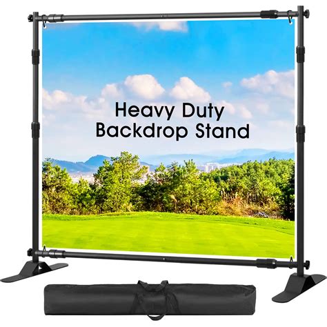 NicQliear 8 X 8ft Backdrop Banner Stand Heavy Duty Back Drop