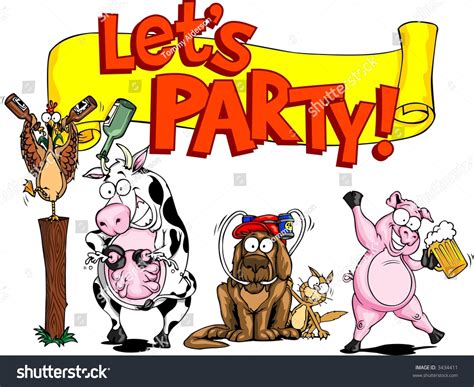 Party Banner Stock Vector Illustration 3434411 Shutterstock