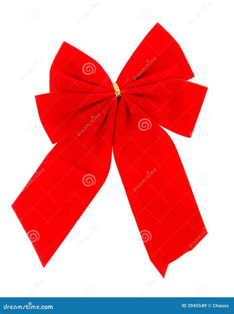 Red Bow Isolated On White Stock Image Image Of Gift Festal